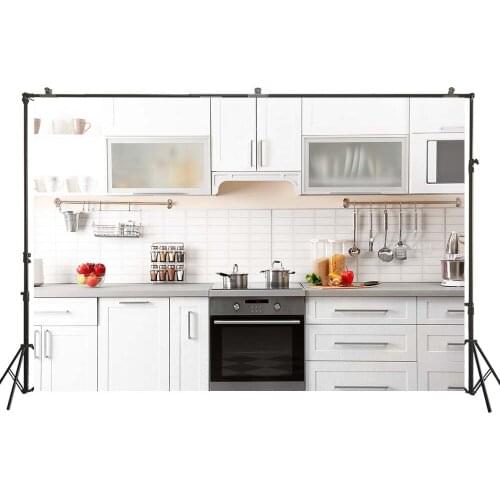 HUAYI Photography Backdrop Kitchen Cooking modern Baby Child Birthday Customize Photo Background Studio Portraits Photocalls