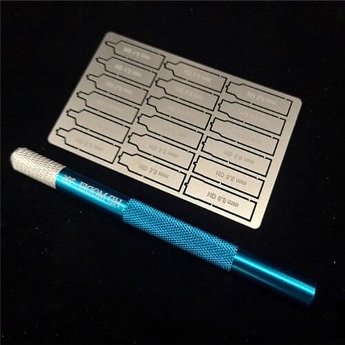 Professional Flat Bottom Round Hole Drilling Tool Model Building Modification Etching Tools with Pen For Gundam Accessories