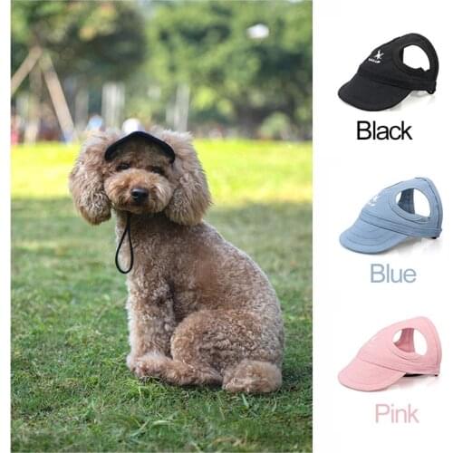 Pet Dog Caps Small Puppy Pets Summer Solid Oxford Cap Dog Baseball Visor Hat Outdoor Accessories Sun Bonnet Cap Chihuahua