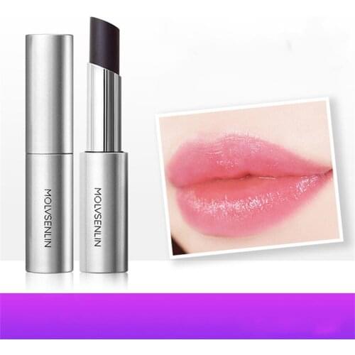 Forest Silver Tube Temperature Variation Waterproof Anti Dry Lipstick Makeup Cosmetics for Girl Woman E1298