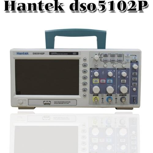 Hantek DSO5102P Multimeter Oscilloscope 2 Channels 100Mhz Bandwidth Portable Digital Oscilloscope LCD USB Handheld Osciloscopio