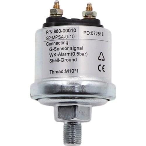 New Mechanical Oil Pressure Sensor M10*1 NPT-1/8 for Oil Pressure Gauge Measuring Range 5 Bar /10 Bar Pressure Sensor