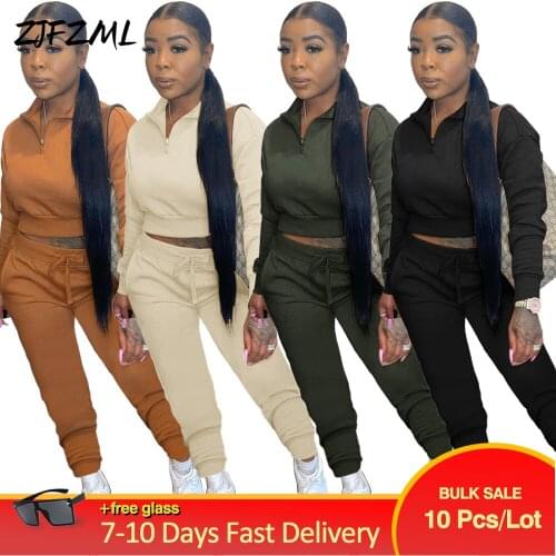 Bulk Items Wholesale Lots Womens Tracksuit 2 Piece Set Full Sleeve Workout Hoodie & Sportswear Trouser Activewear Sweatsuits