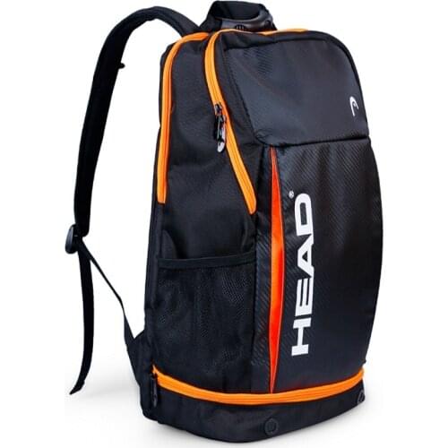 Original HEAD Tennis Bag Men Tennis Racket Backpack Tennis Racquet Outdoor Gym Badminton Backpack 1-3 Racquet Sports Bag Tenis
