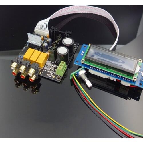 PGA2311 or PGA2310 Remote Control Volume Control Preamplifier LCD Display NE5532 OP AMP For Amplifier