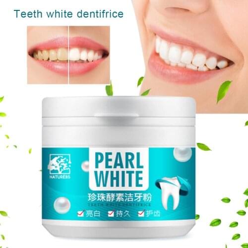 Teeth Whitening Powder Natural Pearl Power Bad Breath Tartar Tea Stains Removing Teeth White Dentifrice