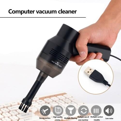 Portable Mini Handheld USB Keyboard Vacuum PC Laptop Brush Dust Cleaning Kit Cleaner for Laptop Desktop PC Computer Cleaner
