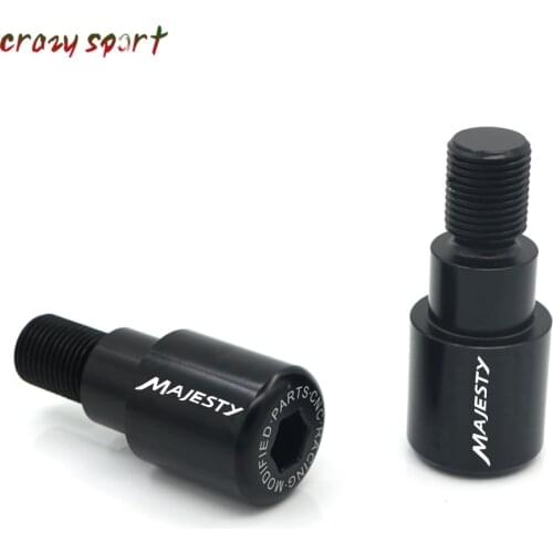 Handlebar Grip Bar Ends Slider For YAMAHA YP 400 YP400 MAJESTY 2005-2014 2013 Motorcycle Accessories CNC With Logo