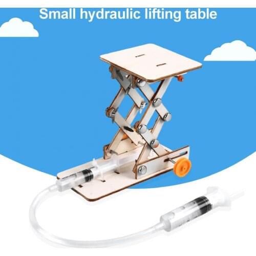 DIY Assembling Educational Toy Collective Intelligence Development Wood Hydraulic Pressure Handmade Toy for Kid