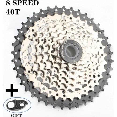 SUNSHINE-SZ MTB Bike Cassette 8S 11-40T MTB Mountain Bike Flywheel 8 24 Speed freewheel Sprocket For Shimano Sram