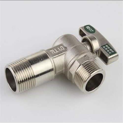 All Copper Thickened Lengthened Large Flow Angle Valve Ball Core Boiler Water Heater Special Triangle Valve