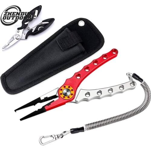 Outdoor Fishing Pliers Fishing Tools Line Cutter Multifunctional Knot Aluminum Alloy Scissors Hook Remover Fishing Equipment