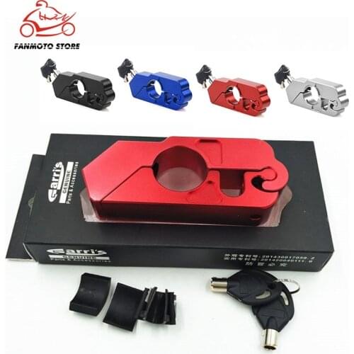 Moto Handlebar Lock Universal Motorcycle Handle Throttle Grip Security Lock with 2 Keys To Secure A Bike, Scooter, Moped or ATV