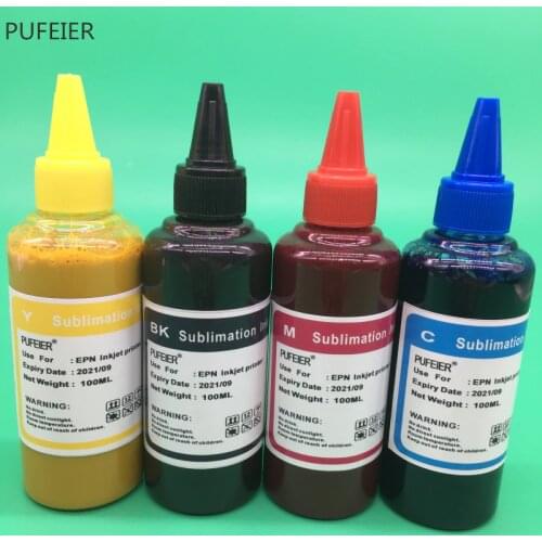 4 Color x 100ML Universal Sublimation Ink For Epson Desktop Inkjet Printer BK C M Y High Quality