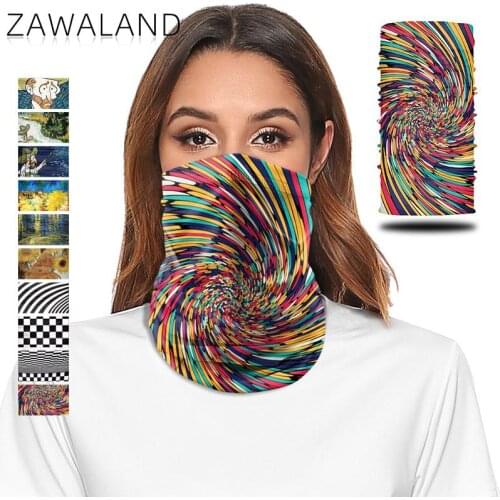 Zawaland Fashion Neck Scarf Windproof Trekking Scarves Outdoor Cycling Headscarf Tubular Face Bandana Unisex
