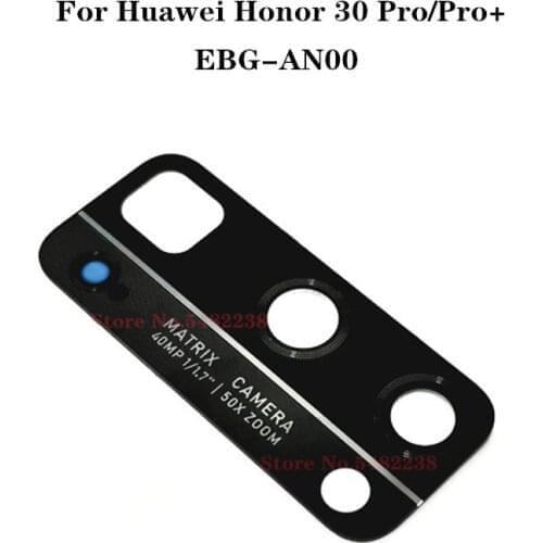 100pcs Original Back Camera Glass Lens Cover For Huawei Honor 30 Pro 30Pro+ EBG-AN00 Rear Camera Outside Glass Lens With Sticker