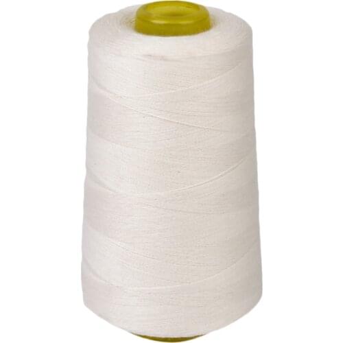 3000Yds/Spool 100% Cotton White Sewing Machine Thread 40S/2 For All Purpose