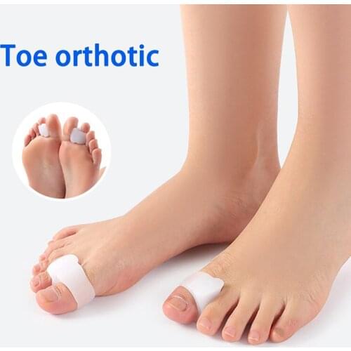 2pcs Soft Silicone Gel Toe Separator Hallux Valgus Bunion Spacer Overlapping Toe