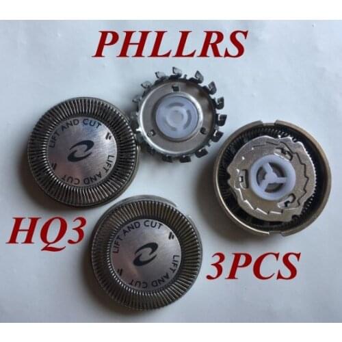 3PCS HQ3 replace head razor blade for philips hq4 hq55 hq56 electric shaver HQ362 HQ380 HQ382 HQ384 HQ386 HQ3405 HQ3425 HQ3445