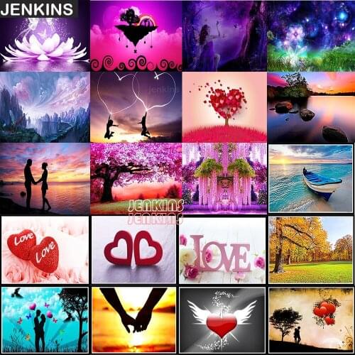 5D diamond painted full diamond animal round diamond mosaic pattern home decoration DIY handmade JENKINS