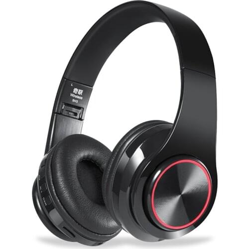 Tourya Wireless Headphones Bluetooth Headphone LED Headset With MIC Support TF Card For Iphone Samsung Huawei xiaomi phone Pc