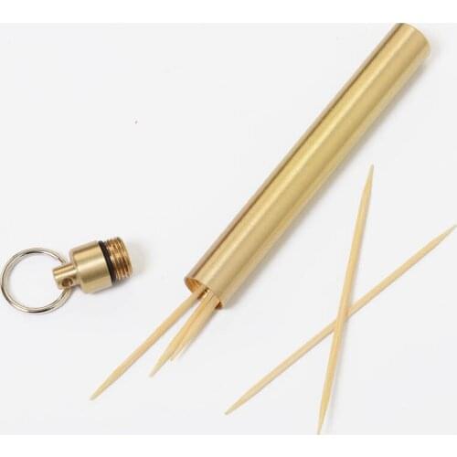 1Pcs Pill Case Eco-Friendly Seal Bottle Travel Container Portable Ultralight Waterproof Toothpick Holder