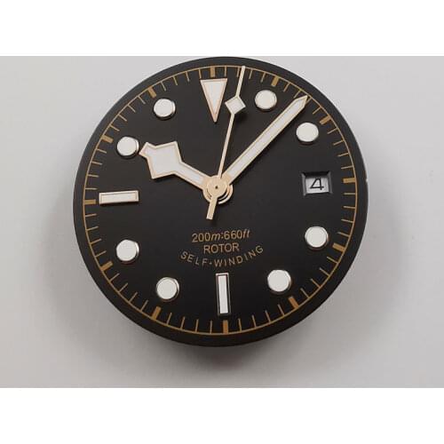 30.5mm watch dial+hands fit for Miyota 8215;Mingzhu 2813;ETA 2824 2836 Automatic movement