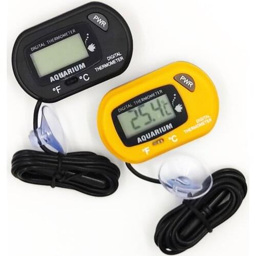 C/F Digital Thermometer Aquarium Fish Tank Swimming Pool Bath Temperature Sensor Meter Temperature Monitor Detector with Suction