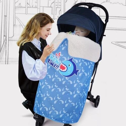 Two Color Stroller Cover Blanket Warm Windproof Rainproof Swaddle Blanket For Baby Stroller Outdoors Size 90x72cm