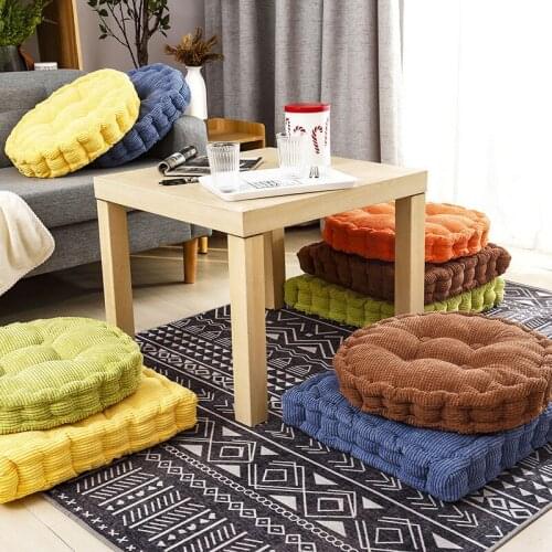 Thickened Cushion Car Mat Family Office Bedroom Car Floor Chair Pad 10cm Thickening Round/Square Pillows for Home Decor