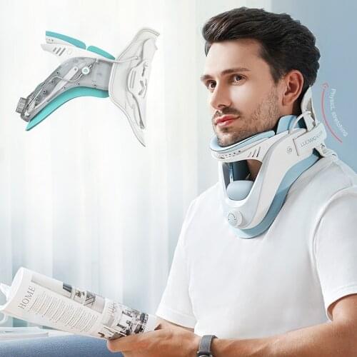 New Cervical Neck Traction Breathable Mesh Airbag Adjustable Physical Therapy Portable Netck Support Correction Instrument