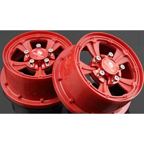 Rims/ Wheels with Adapter lock nuts 2pcs for Losi 5ive-T Buggy XL DBXL QL-5T RC LOSB0019 Rovan LT KM-X2 DDT MINI WRC RMCK XCR