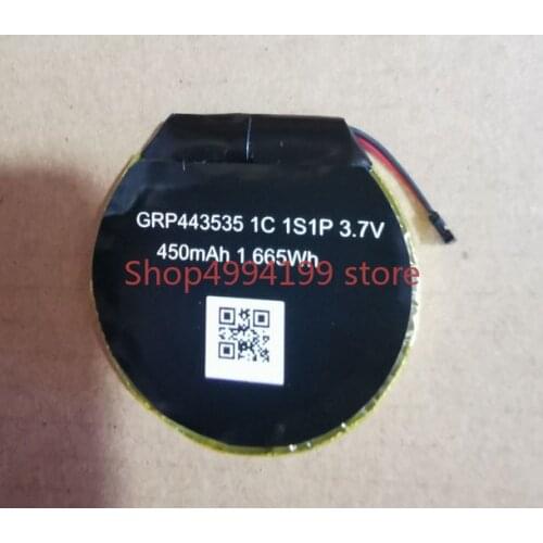 3.7V 450mAh Rechargeable li Polymer Round battery For Smart watch Finow x3 NO.1 D5+ Finow x5 replace lem5 lem 5