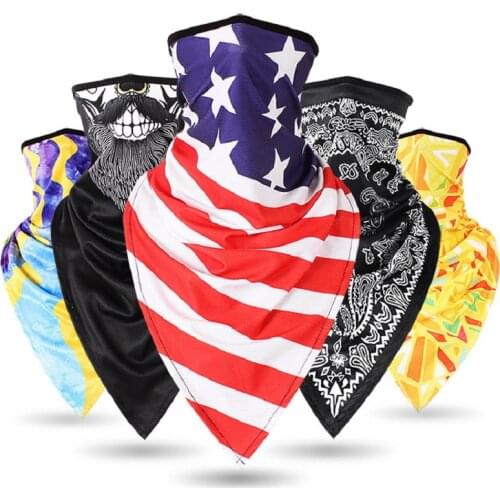 Sunscreen Triangle scarf Balaclava Breathable Shield Headband Cycling Face Mask Hunting Scarf Fishing Mask Head Men Bicycle