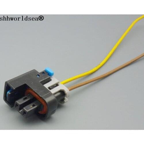 Shhworldsea 1pcs 2 Pin/Way Mini Fuel Injector Connectors Plugs Clips Pigtails Quick Disconnect For Buick 15326181 15411633