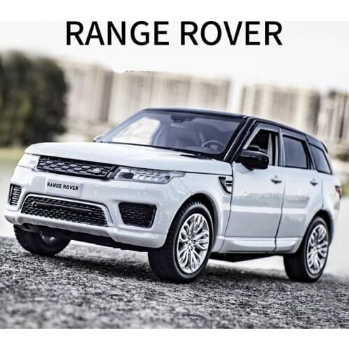 1:32 Range Rover Sports SUV Alloy Car Model Diecasts & Toy Vehicles Metal Car Model Simulation Sound Light Collection Kids Gift