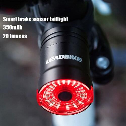 Bicycle Smart Auto Brake Sensing Light IPx6 Waterproof Tail Light USB Rechargeable 2020 LED Bike Rear Light Mtb Accessories