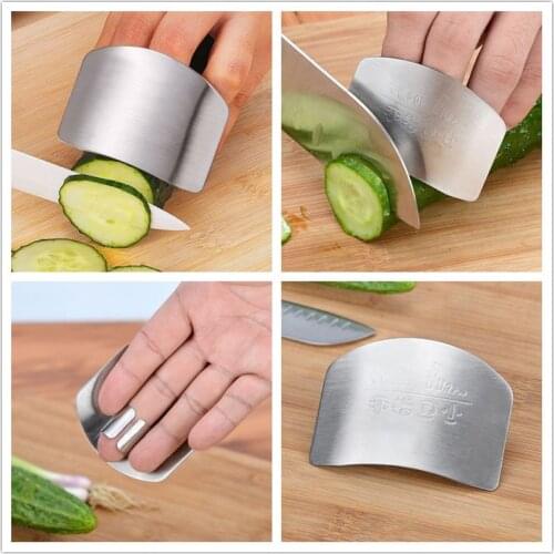 Stainless Steel Finger Guard For Slicing And Cutting Protector To Avoid Accidents Kitchen Tool Safe Chop Hand Safeguard