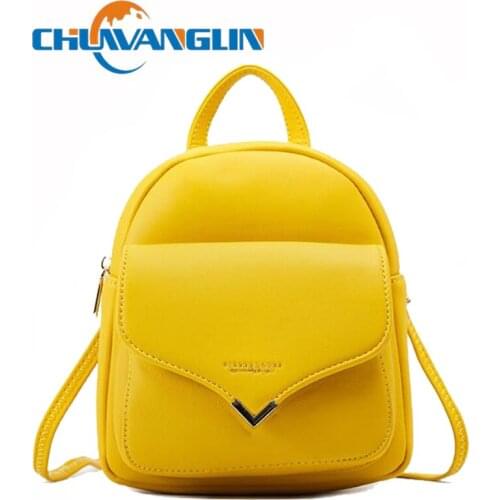 Chuwanglin Women Backpack Mini Soft Touch Multi-Function Small Backpack Female Ladies Shoulder Bag Girl Purse mochila F601204