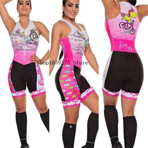 MACAQUINHO Womens Triathlon Sleeveless Trisuits Swim Cycling Running Vest Suit Tights Maillot Ropa Ciclismo Monkey Jumpsuit