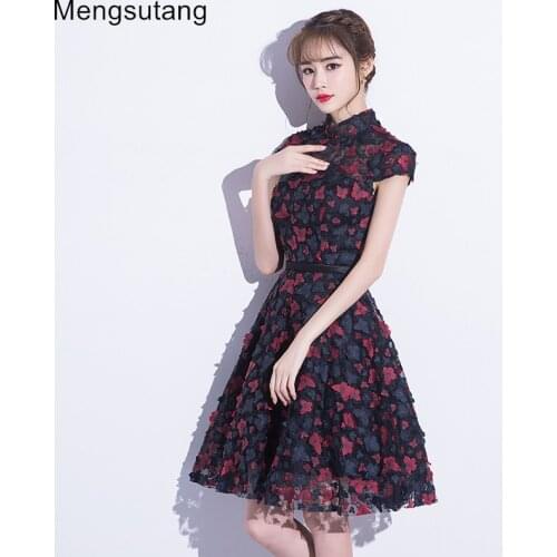 Robe de soiree 2021 summer short fashion slim female floral daily evening dress vestido de festa prom dresses party dresses