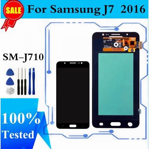 OLED LCD For Samsung Galaxy J7 2016 J710 LCD Display Touch Screen Digitizer Assembly For Samsung J710F SM-J710 Display