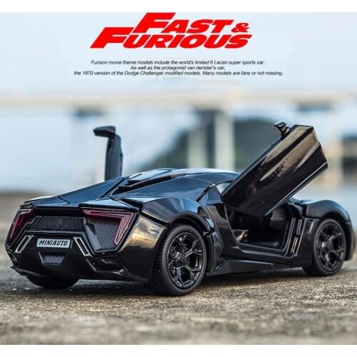 1:32 Lykan Hypersport Alloy Car Model Diecasts & Toy Vehicles The Fast & Furious Toy Car Collection Toys for Children Kids Gifts