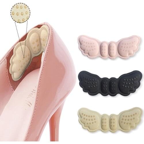 2pcs/Set High Heel Insoles Butterfly Adjust Size Heel Liner Grips Sticker Heel Pad Foot Care Anti Keep Abreast Heel Pads