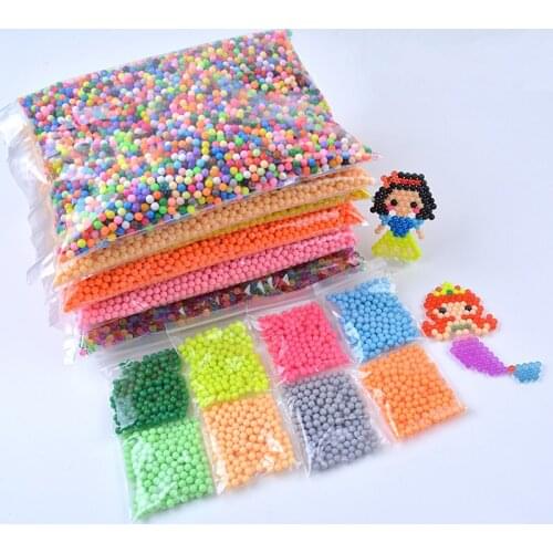 2019 New 6000 pcs Water DIY Magic 5mm Beads Ball Jouets Perler Hama Pixels Magic Beads Jigsaw Puzzle Educational toy