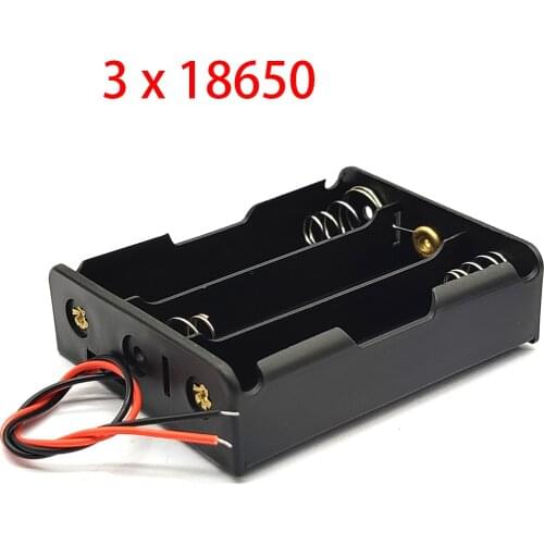 3X18650 Battery Case 18650 Battery Box 18650 Holder With Wire Leads 3.7V DIY