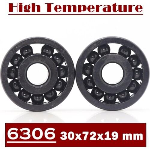 6306 High Temperature Bearing 30*72*19 mm ( 2 Pcs ) 500 Degrees Celsius Full Ball Bearings