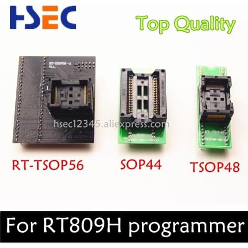 Top Quality TSOP56 Adapter+ SOP44 to DIP44 adapter socket+ TSOP48 to DIP48 adapter socket for RT809h emmc-nand flash programmer