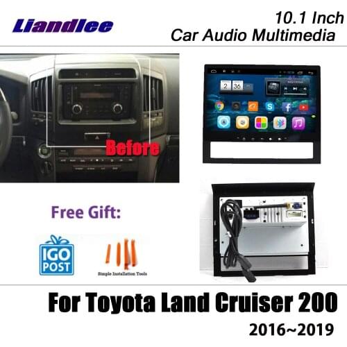 Car Android Multimedia Player For Toyota Land Cruiser 200 2016-2019 Stereo Radio Wifi GPS Navigation 10.1 Inch