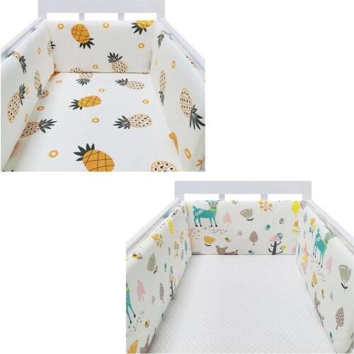 One Piece Crib Fence Baby Bed Playpen Safety Guardrail Baby Crib Fence Cotton Bed Protection Railing Foldable Baby Home Playpen
